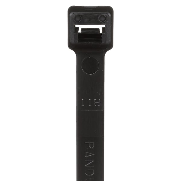 Cable Tie, 8 in L, 2 in Max Bundle Dia., Black, Nylon 6/6, 120 lb Strength, 250 PK